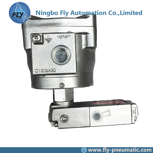 8551A410 EF8551A410MO ASCO 8551 series 1/4" Stainless Steel Pilot Operated High Flow Direct Mount RedHat II Spool Valve