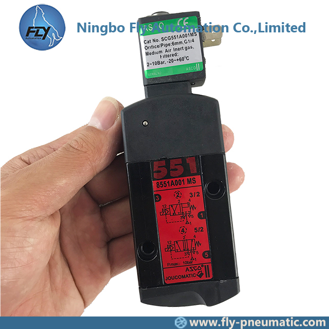 8551A001 EF8551A001 ASCO 8551 series 1/4" Aluminum Body Direct Mount Inline Spool Valves