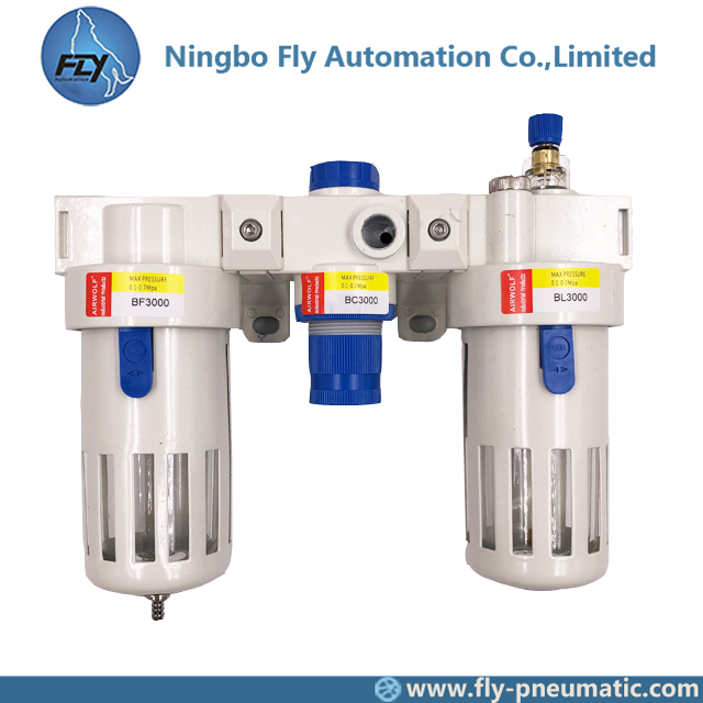 BC3000 Airtac Pneumatic Preparation unit BC series 3/8 inch precision air Components Filter regulator lubricator