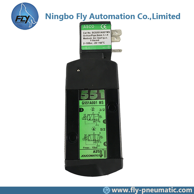 SCG551A001MS G551A001 ASCO 551 Series 1/4" Aluminium Single/dual Solenoid Valve