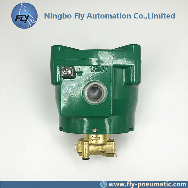 NFFBB262D232V ASCO 262 Series 1/4" Brass Body Normally Closed Explosion Proof Solenoid Valve