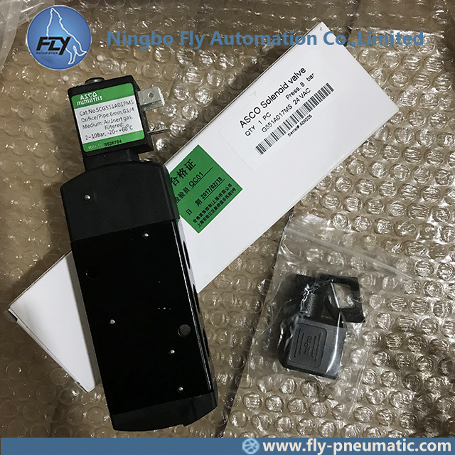 SCG551A017MS G551A017 ASCO 551 Series 1/4 Inch Aluminium High Flow Pilot Operated Solenoid Valve