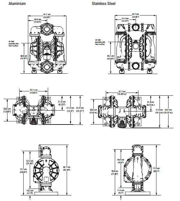 3300 Series Pump Dimension